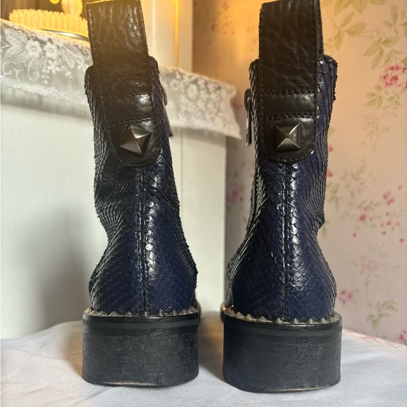 Zadig and Voltaire Blue Marine Empress Keith Boots - Picture 4 of 7